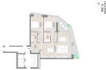 This stunning 2-bedroom, 2-bathroom apartment boasts a spacious open-plan kitchen and living area, perfect for entertaining.