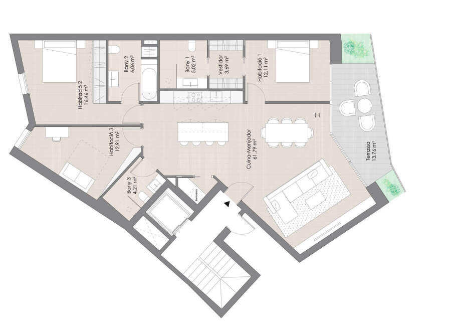 This stunning property boasts a spacious open-plan kitchen and dining area, perfect for entertaining.