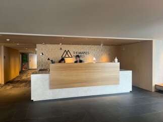 The Maples Nijo-jo is a luxurious hotel with a stunning lobby.