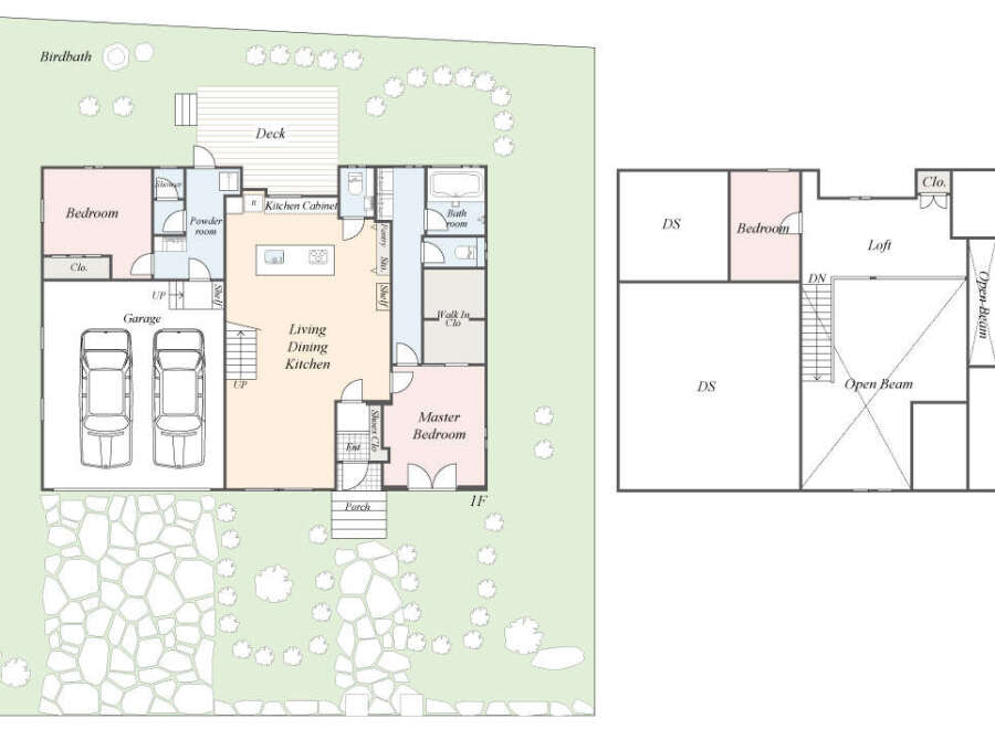 This stunning property boasts a spacious layout with two bedrooms, a loft, and a two-car garage.