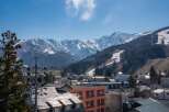 This stunning property boasts breathtaking views of the Japanese Alps, offering a serene escape in a vibrant mountain town.