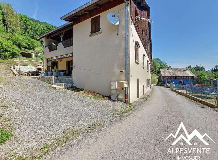 Charming renovated farmhouse nestled in the serene mountains.