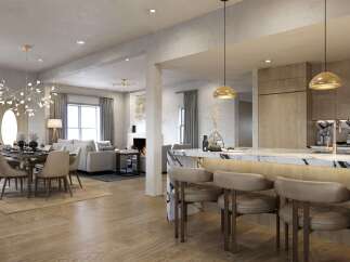 Experience luxury living in this stunning property, featuring a modern open-concept design.