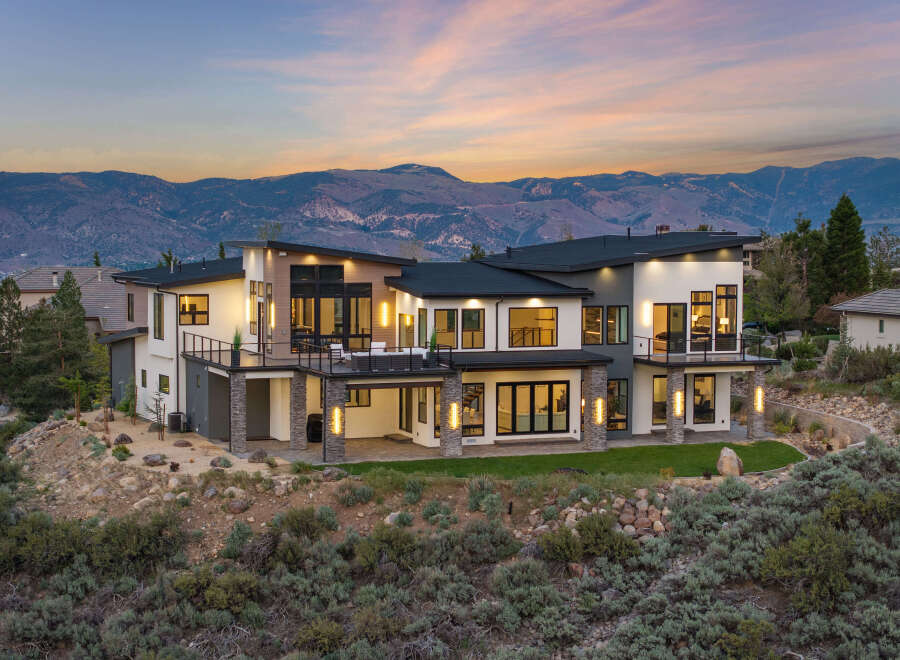 Stunning modern mountain home with breathtaking views.