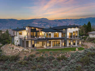 Stunning modern mountain home with breathtaking views.