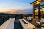 Luxury mountain home with breathtaking sunset views.