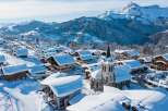 Nestled in a snow-covered mountain village, this charming property offers breathtaking views and a peaceful atmosphere.