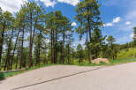 Discover serenity in this picturesque mountain setting, where towering pines create a tranquil atmosphere.