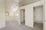 This charming property boasts two spacious closets, perfect for ample storage.