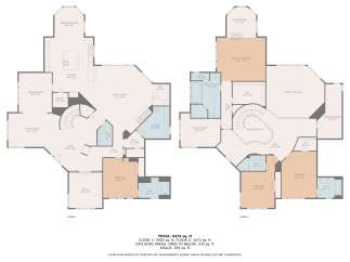 This stunning 5374 sq ft home boasts two spacious floors, each with its own unique charm.