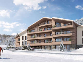 Luxury ski-in/ski-out apartments in a stunning mountain setting.