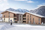 Luxury ski-in/ski-out apartments in the French Alps.