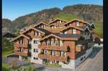 Luxury chalet-style apartments nestled in a stunning mountain setting.