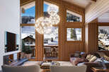 Luxury chalet with breathtaking mountain views.