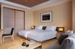 Experience serenity in our minimalist Japanese-style hotel room.