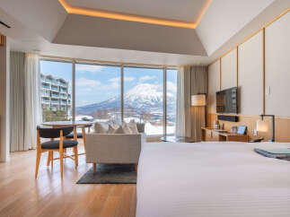 Wake up to breathtaking views of Mt.
