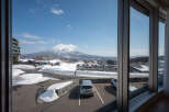 Wake up to breathtaking views of snow-capped mountains from your luxurious hotel room.