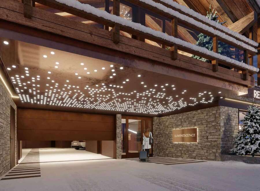 Experience luxurious alpine living at Luminescence, where modern design meets stunning mountain views.