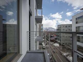 Enjoy breathtaking mountain views from your private balcony.