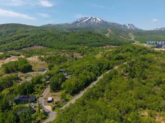 Nestled in a lush forest with mountain views, this property offers a serene escape.