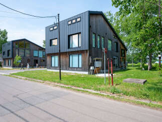Modern architectural design meets natural beauty in this stunning new home.