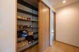 This stunning property boasts a spacious entryway with built-in storage, perfect for keeping your belongings organized.