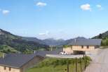 Luxury mountain chalet with stunning valley views.