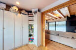 This stunning property boasts a modern interior with ample storage solutions.