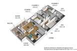 This stunning property boasts three bedrooms, each with ample space and natural light.