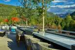 Luxury mountaintop patio with stunning views.
