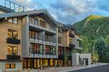 Luxury mountain hotel nestled in Aspen, Colorado.