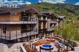 Luxury mountain lodge with stunning views.
