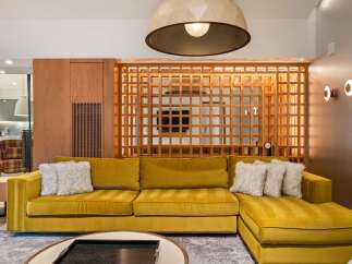 This stunning property boasts a modern and inviting living space, perfect for relaxation and entertaining.