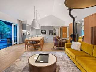 Experience luxury living in this stunning property, featuring a modern open-plan design.