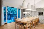 Experience modern luxury in this stunning dining area.
