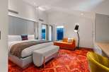 Experience luxury in this stylish bedroom.