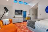 Experience modern luxury in this stylish bedroom.