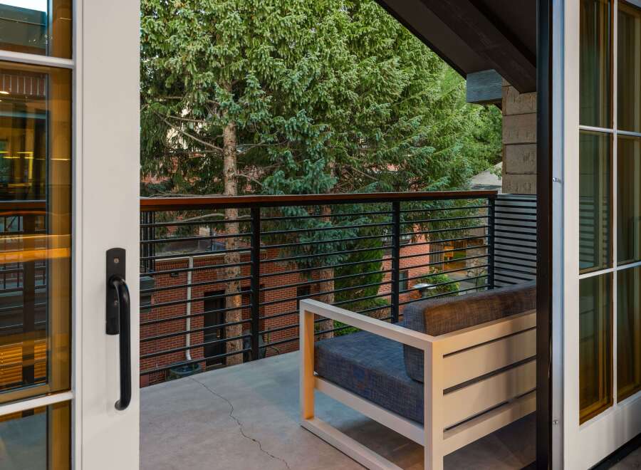 Enjoy the tranquility of this stunning balcony, perfect for relaxing and taking in the views.