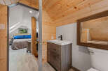 Charming attic bedroom with ensuite bathroom.