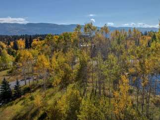 Discover the beauty of nature with this stunning property, surrounded by vibrant fall foliage.