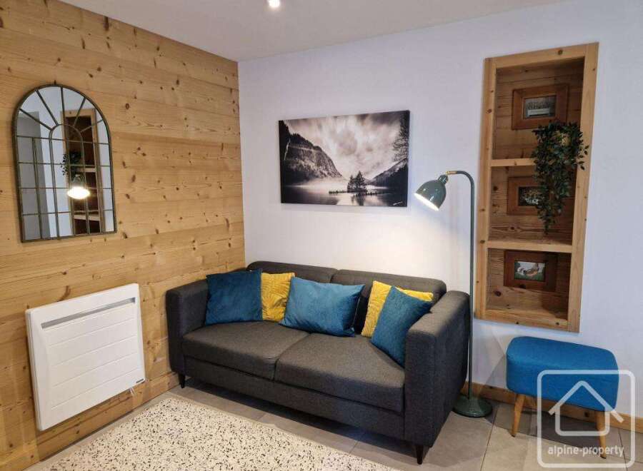 Discover a cozy living space with a modern touch.