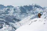Explore the breathtaking beauty of the snow-covered mountains.