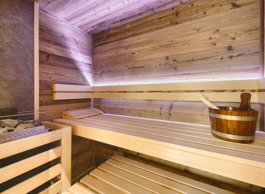 Step into relaxation with this stunning sauna, a perfect addition to any home.
