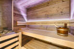 Step into relaxation with this stunning sauna, a perfect addition to any home.