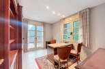 Elegant home office with stunning views.