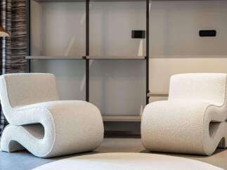 Elevate your living space with these stylish, modern accent chairs, perfect for creating a cozy and inviting atmosphere in any home.