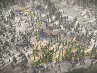 Discover this secluded mountain property nestled amidst a dense forest, offering unparalleled privacy and serenity.