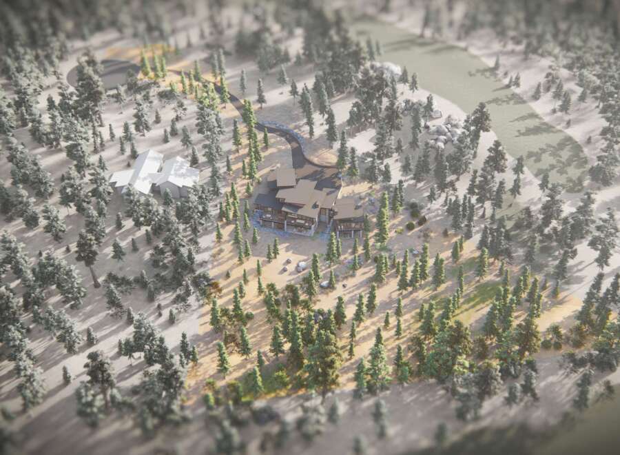 Discover this secluded mountain property nestled amidst a dense forest, offering unparalleled privacy and serenity.