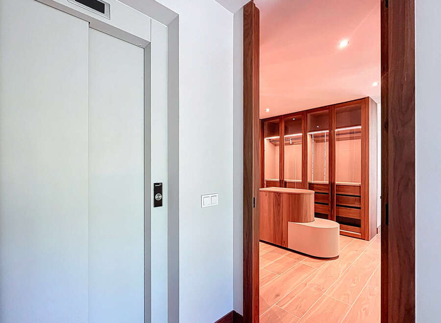 This property boasts convenient features like an in-home elevator for easy access across floors.