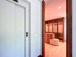 This property boasts convenient features like an in-home elevator for easy access across floors.
